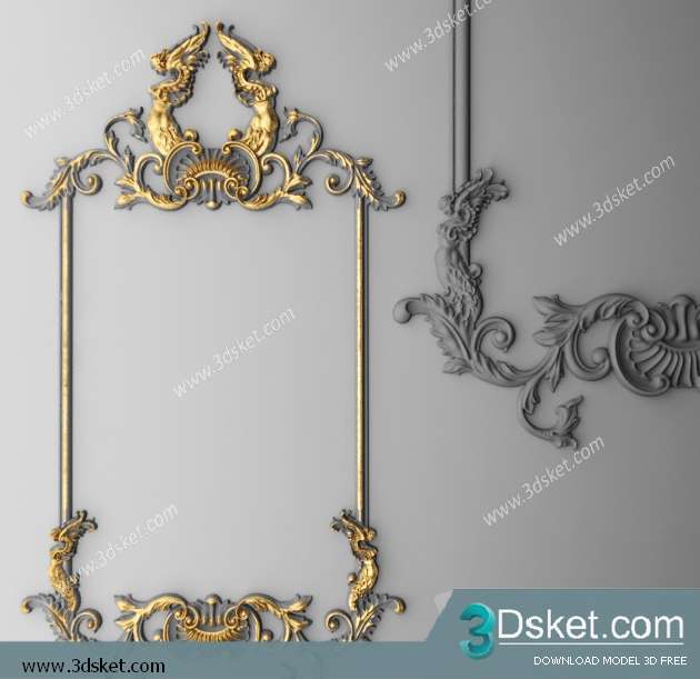 Free Download Decorative Plaster 3D Model 036