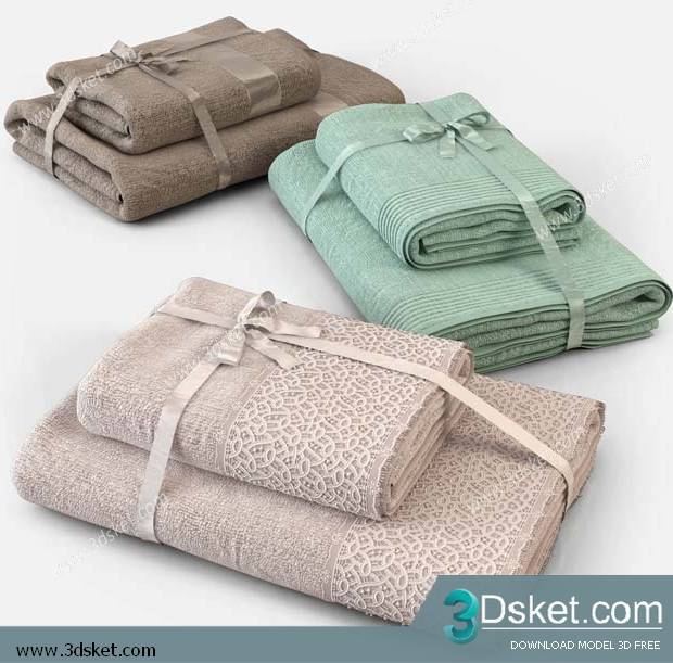 Free Download Bathroom Accessories 3D Model Đồ dùng 021