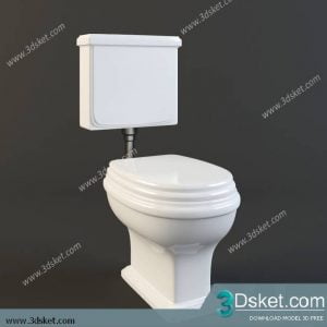 Free Download Toilet Bidet 3D Model 002