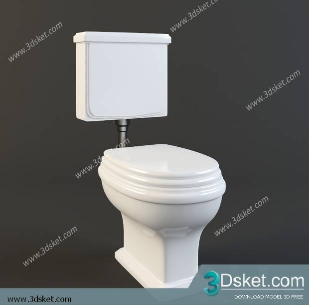 Free Download Toilet Bidet 3D Model 002