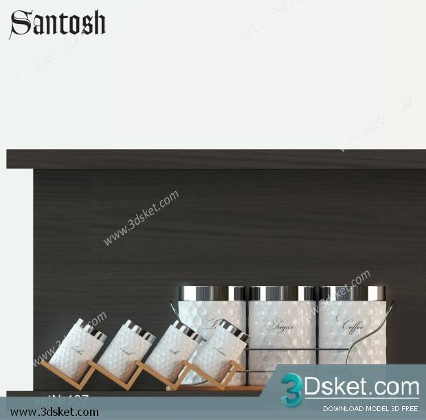 Free Download Bathroom Accessories 3D Model Đồ dùng 022