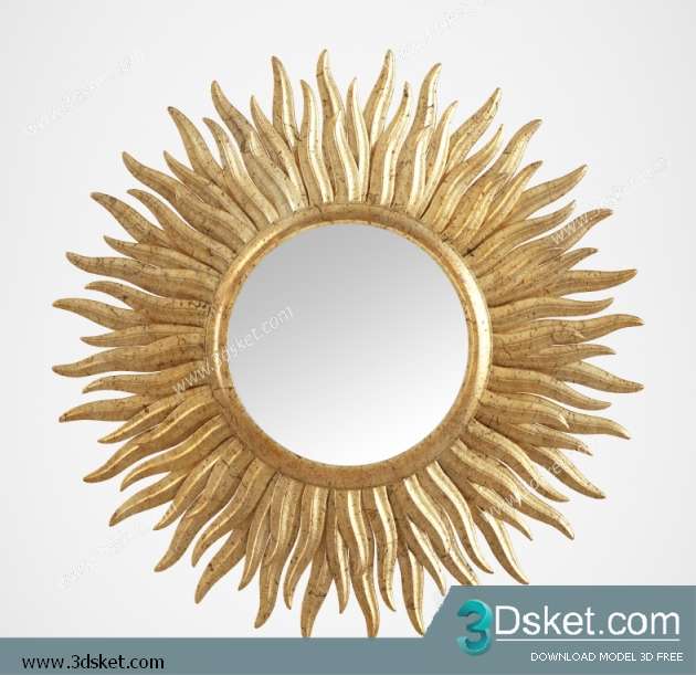 Free Download Mirror 3D Model Gương 048