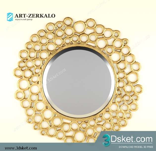 Free Download Mirror 3D Model Gương 049