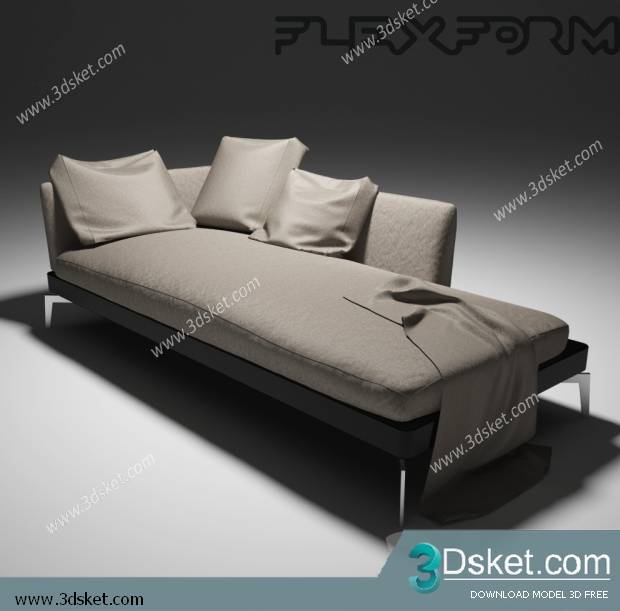 3D Model Other Soft Seating Free Download Ghế mềm 027