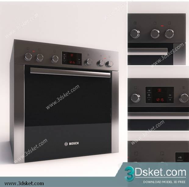 Free Download Kitchen Appliance 3D Model 010