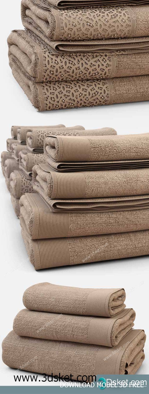 Free Download Bathroom Accessories 3D Model Đồ dùng 024