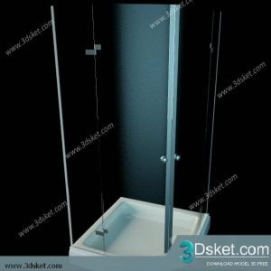 Free Download Shower 3D Model Tắm Đứng 009