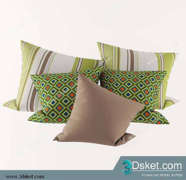 Free Download Pillows 3D Model 012 Gối