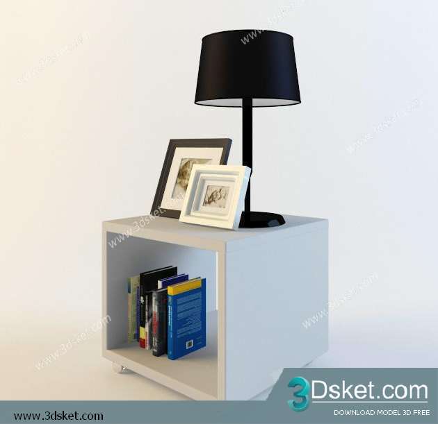 Free Download Mirror 3D Model Bộ Trang Trí 028