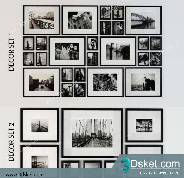 Free Download Frame 3D Model Tranh 006