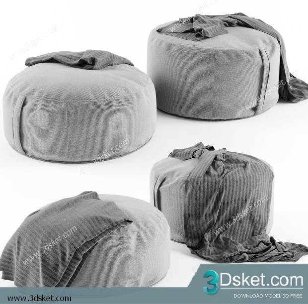 3D Model Other Soft Seating Free Download Ghế Lười 028