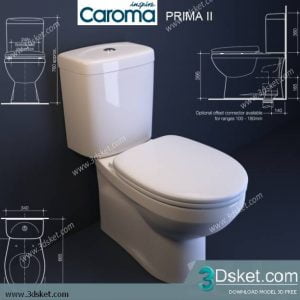 Free Download Toilet Bidet 3D Model 016