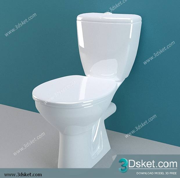 Free Download Toilet Bidet 3D Model 017
