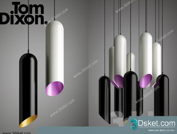 Free Download Ceiling Light 3D Model Đèn Trần 031
