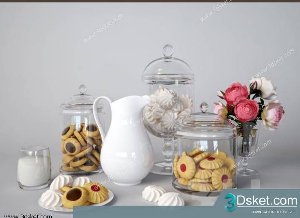 Free3D Download Food And Drinks 3D Model 032