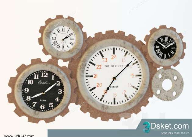 Free Download Mirror 3D Model Bộ Trang Trí 030