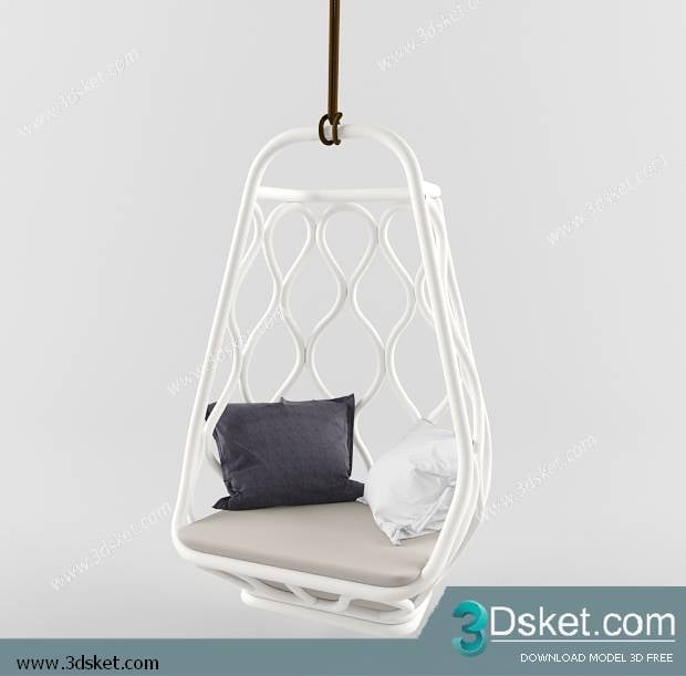 3D Model Arm Chair Free Download 053