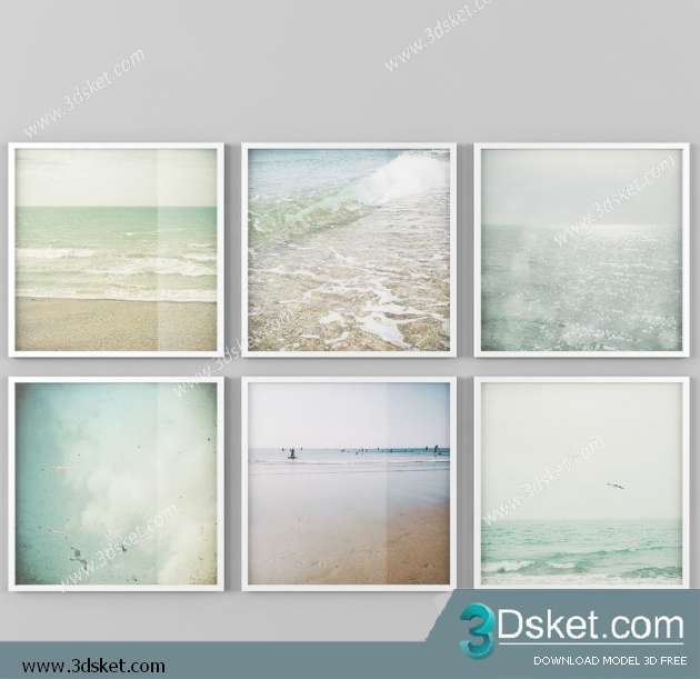 Free Download Frame 3D Model Tranh 013