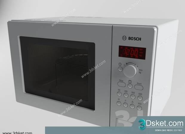 Free Download Kitchen Appliance 3D Model 013