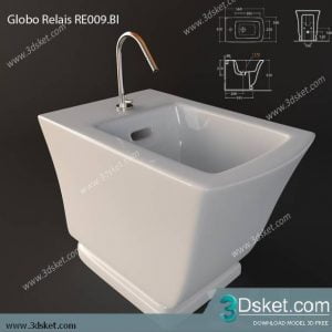 Free Download Toilet Bidet 3D Model 019