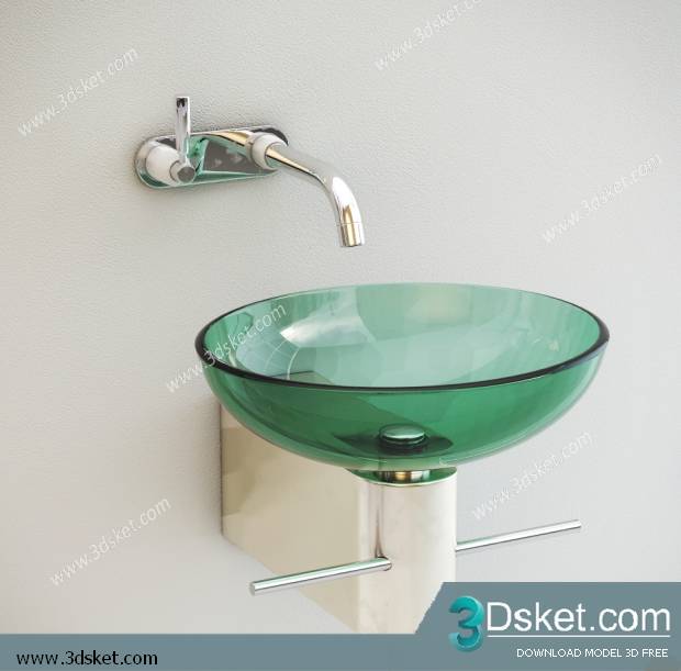 Free Download Bathroom Accessories 3D Model Đồ dùng 034