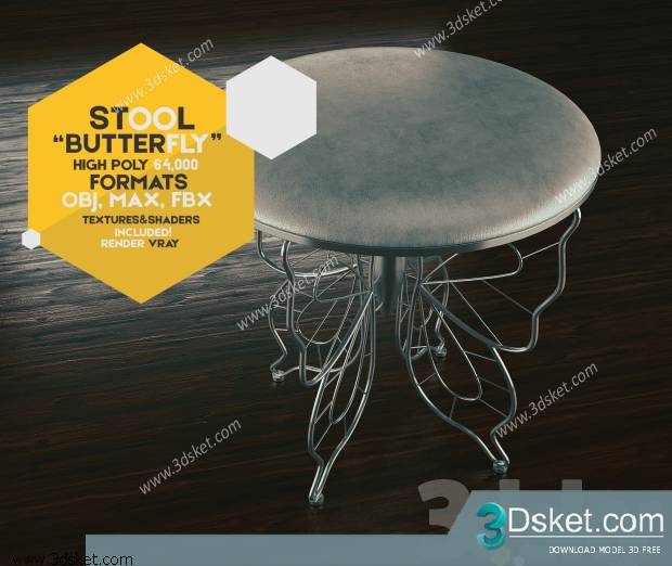 3D Model Other Soft Seating Free Download Ghế mềm 033