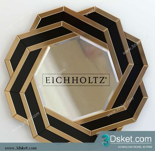 Free Download Mirror 3D Model Gương 052