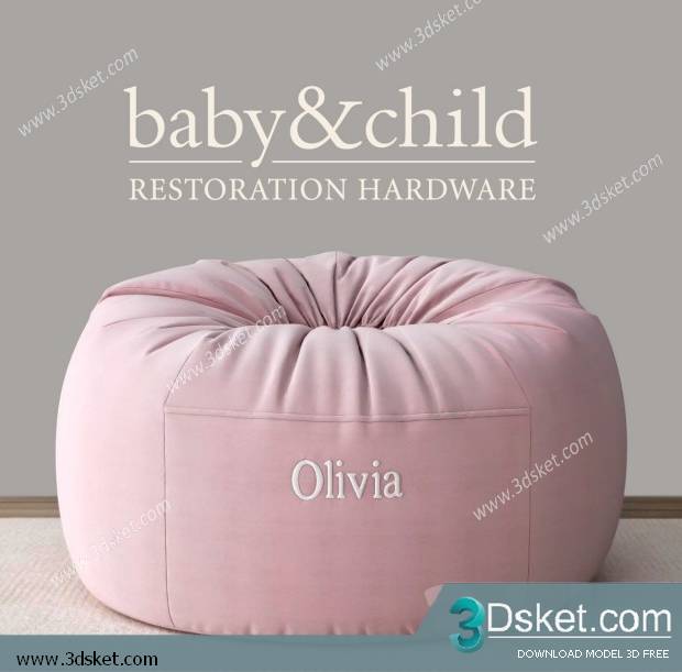 3D Model Other Soft Seating Free Download Ghế mềm 034