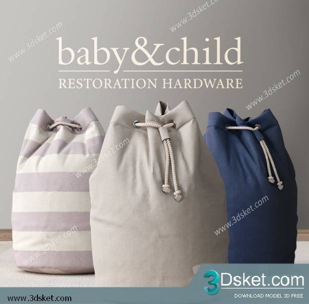 Free Download Bathroom Accessories 3D Model Đồ dùng 037