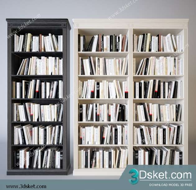 Free Download Books 3D Model 011 Sách