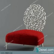 3D Model Arm Chair Free Download 054