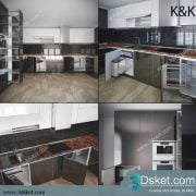 Free Download Kitchen 3D Model Nhà bếp 034