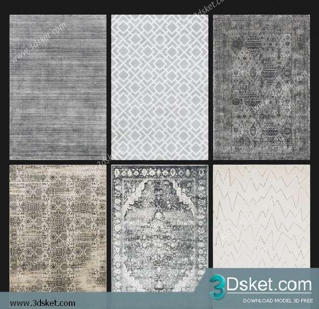 Free Download Carpets 3D Model Thảm 050