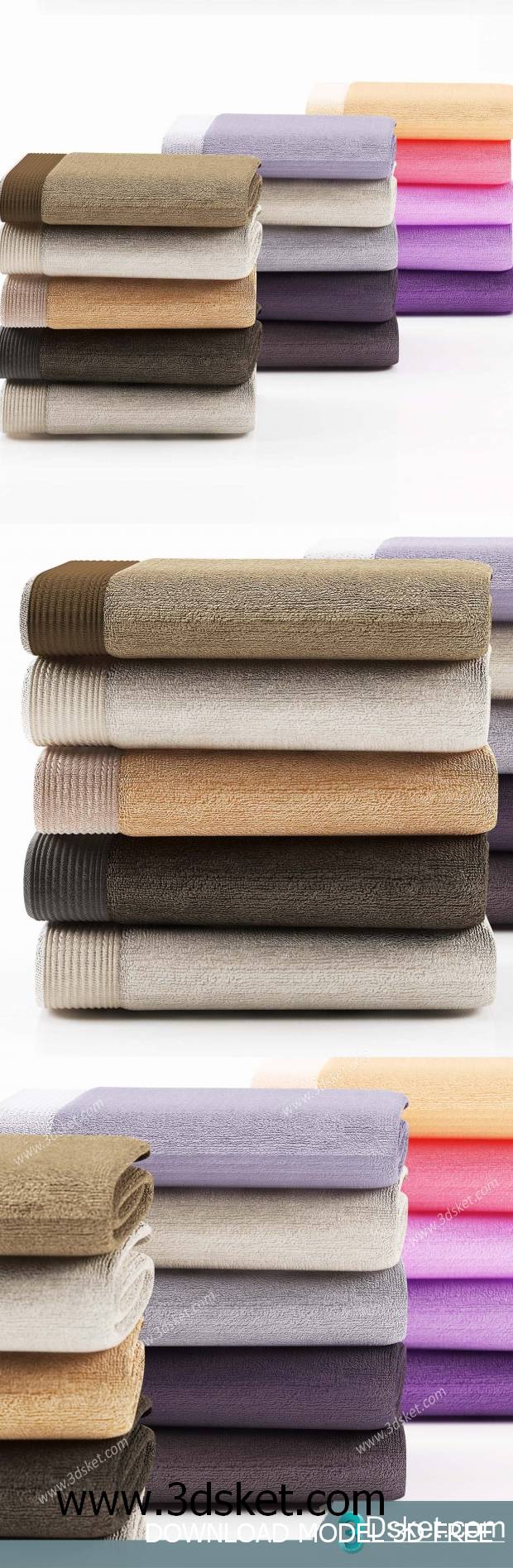 Free Download Bathroom Accessories 3D Model Đồ dùng 038