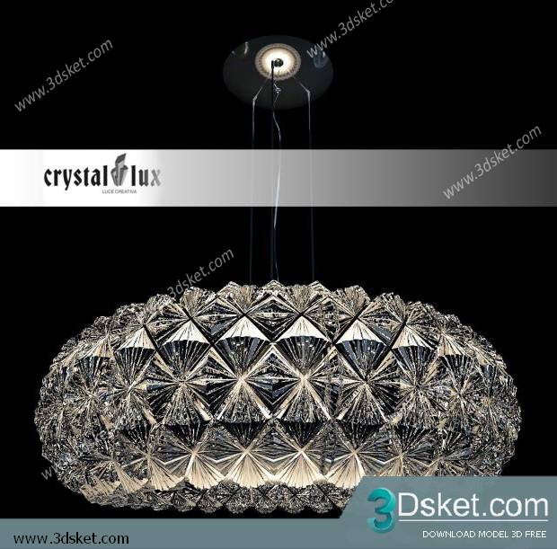 Free Download Ceiling Light 3D Model Đèn Trần 037