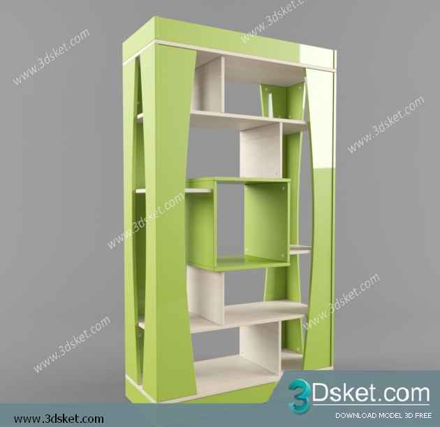 Free Download Child Wardrobe 3D Model Tủ quần áo 027