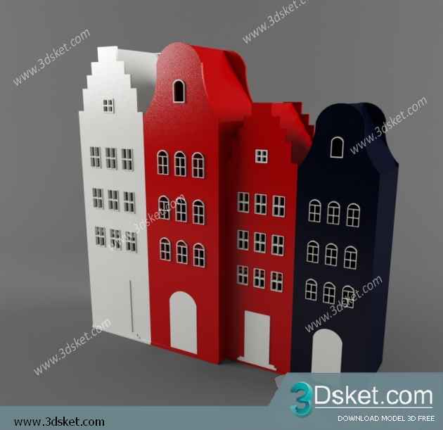 Free Download Child Wardrobe 3D Model Tủ quần áo 029