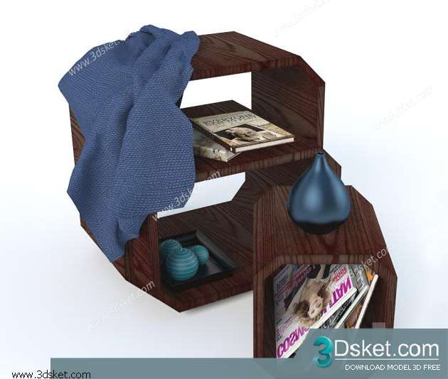 Free Download Decorative set 3D Model Bộ Trang Trí 034