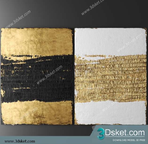 Free Download Frame 3D Model Tranh 022