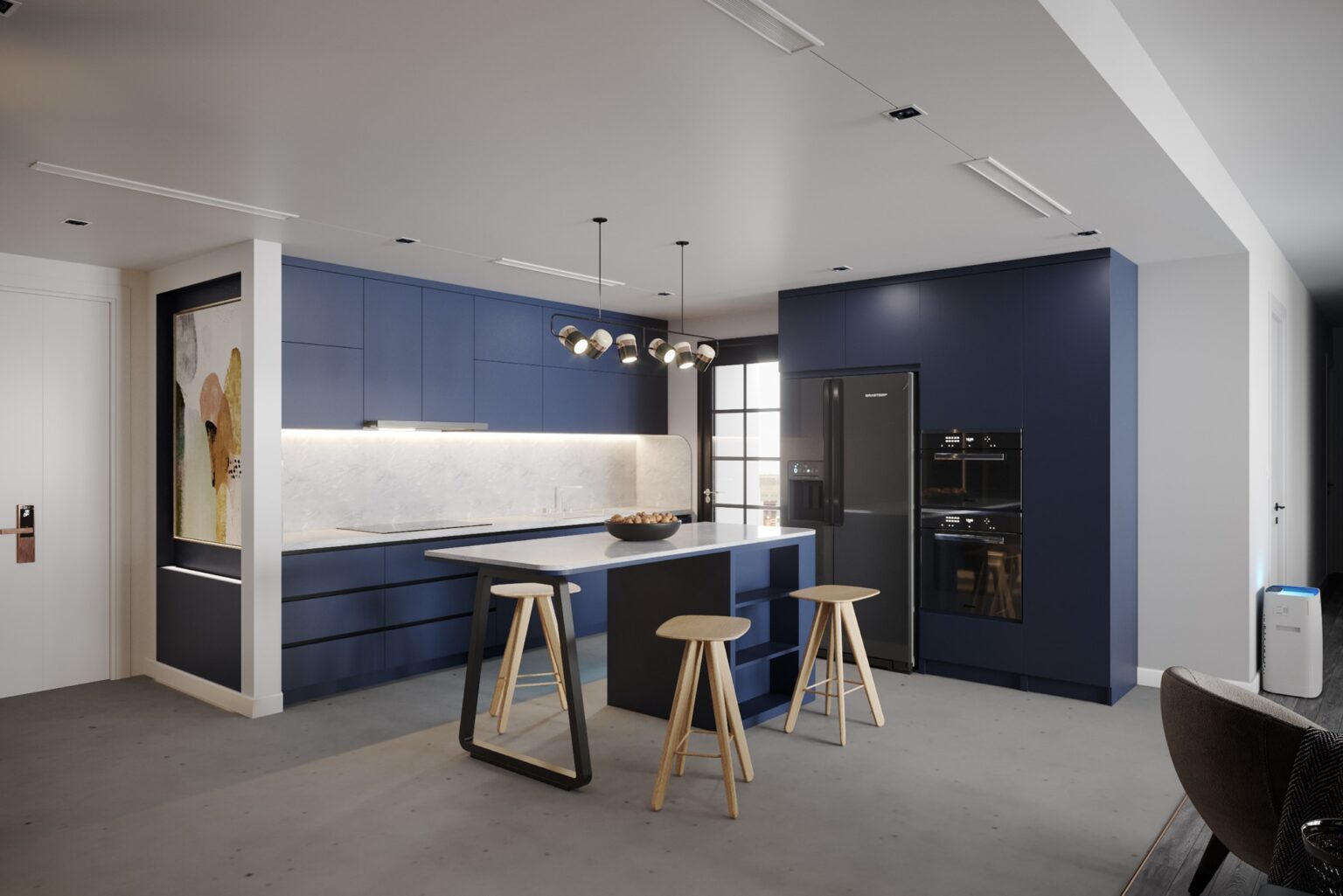 3D Interior Apartment Room 0106 Scene 3dsmax Free Download