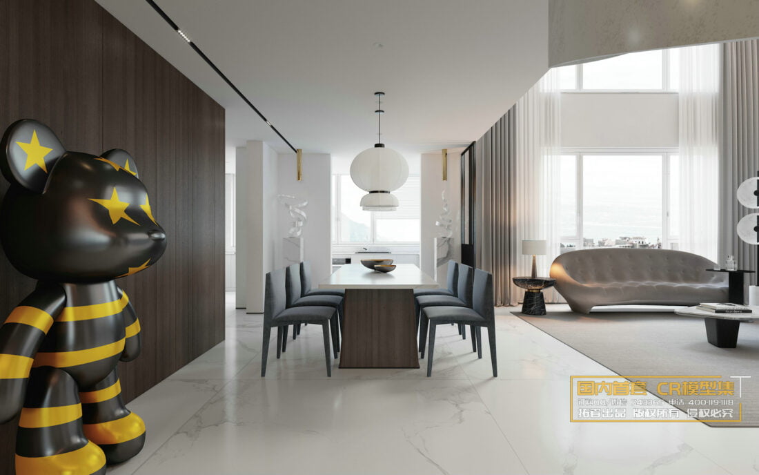 3D Interior Model Living room 0108 Scene 3dsmax