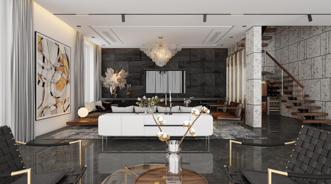 3D Interior Model Living room 093 Scene 3dsmax