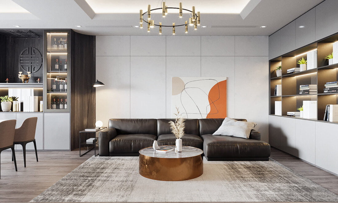 3D Interior Model Living room 0124 Scene 3dsmax