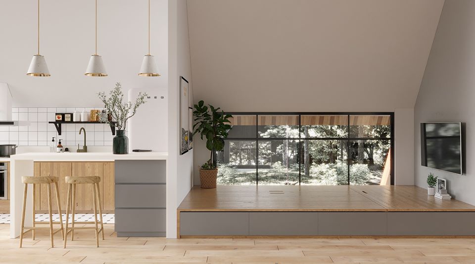 3D Interior Model Living room 0105 Scene 3dsmax