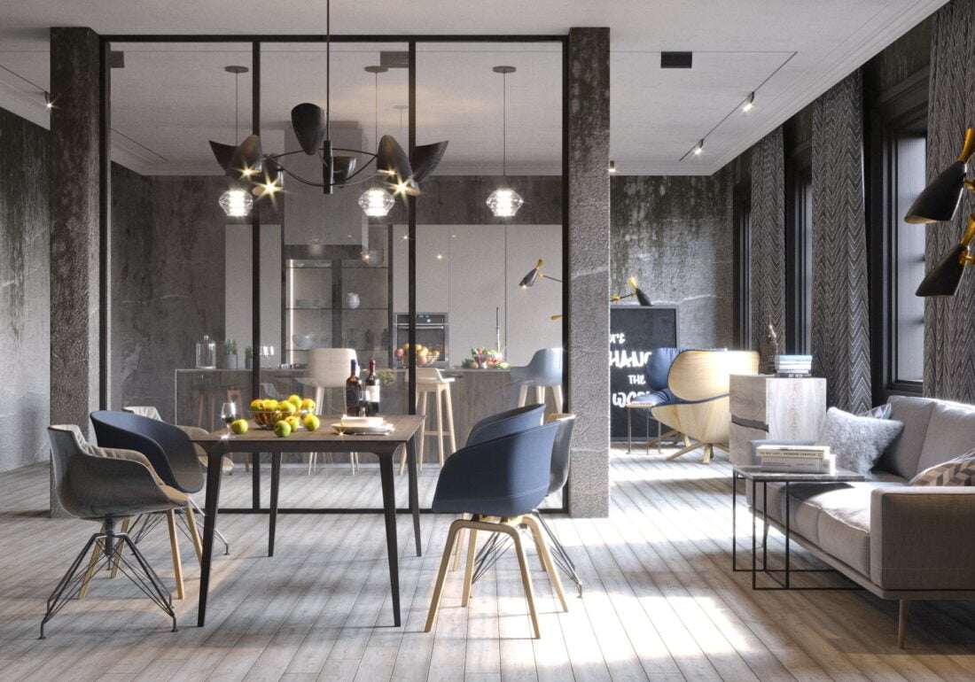 3D Interior Model Living room 0110 Scene 3dsmax