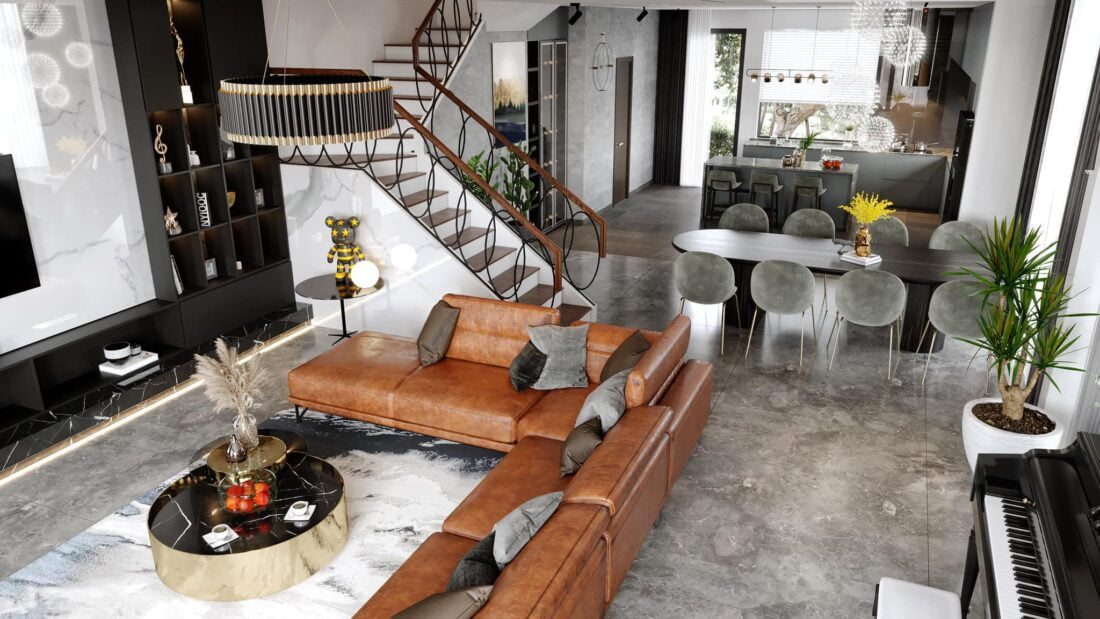 3D Interior Model Living room 0116 Scene 3dsmax