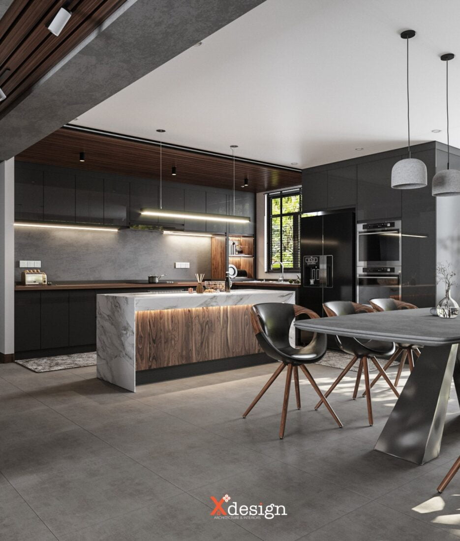 3D Interior Model Kitchen Living room 0123 Scene 3dsmax