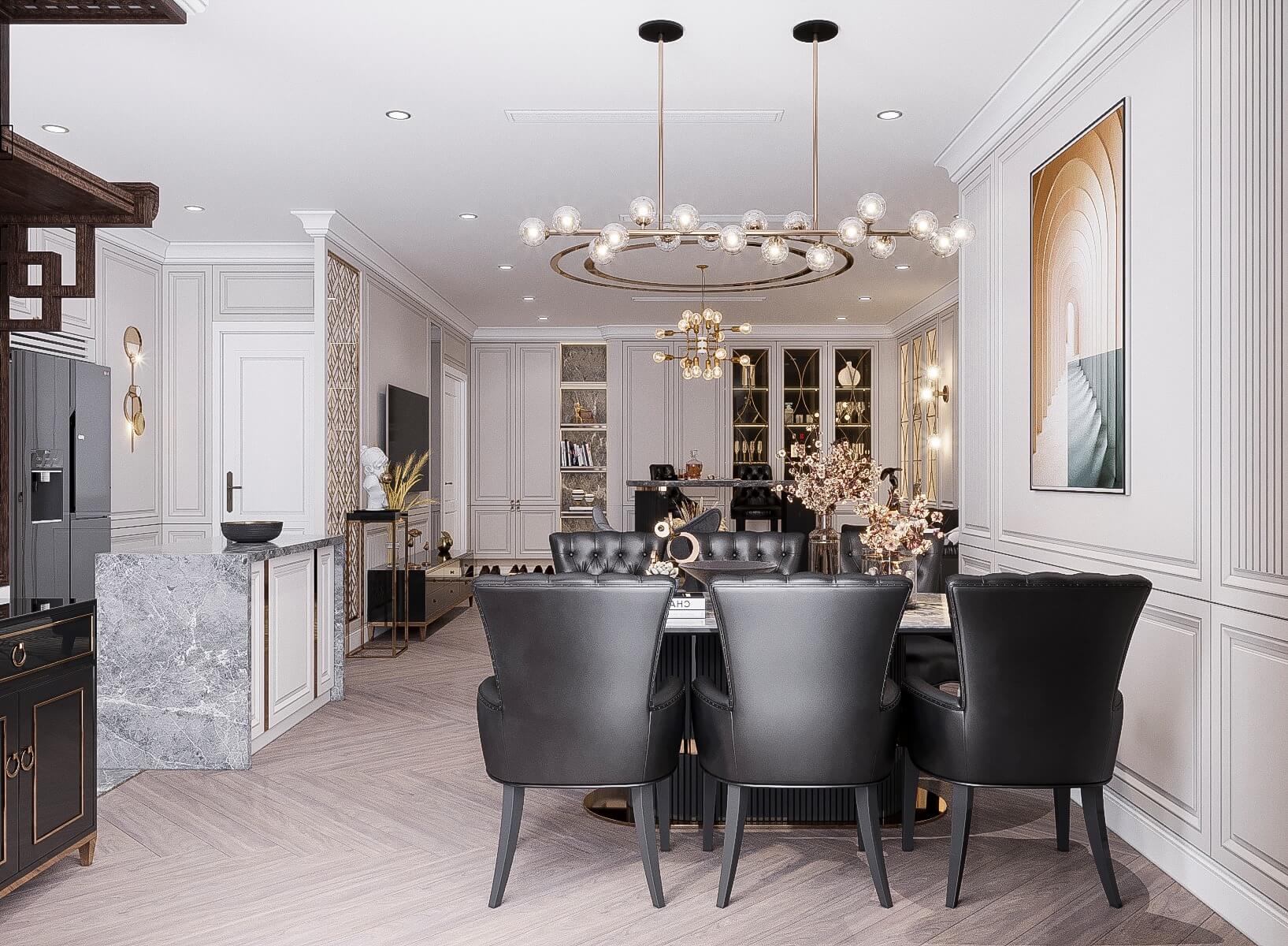 3D Interior Model Kitchen Living room 0128 Scene 3dsmax