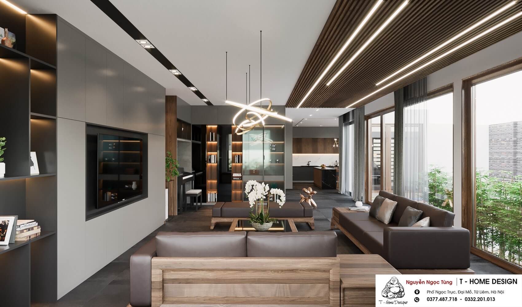 3D Interior Model Kitchen Living room 0131 Scene 3dsmax