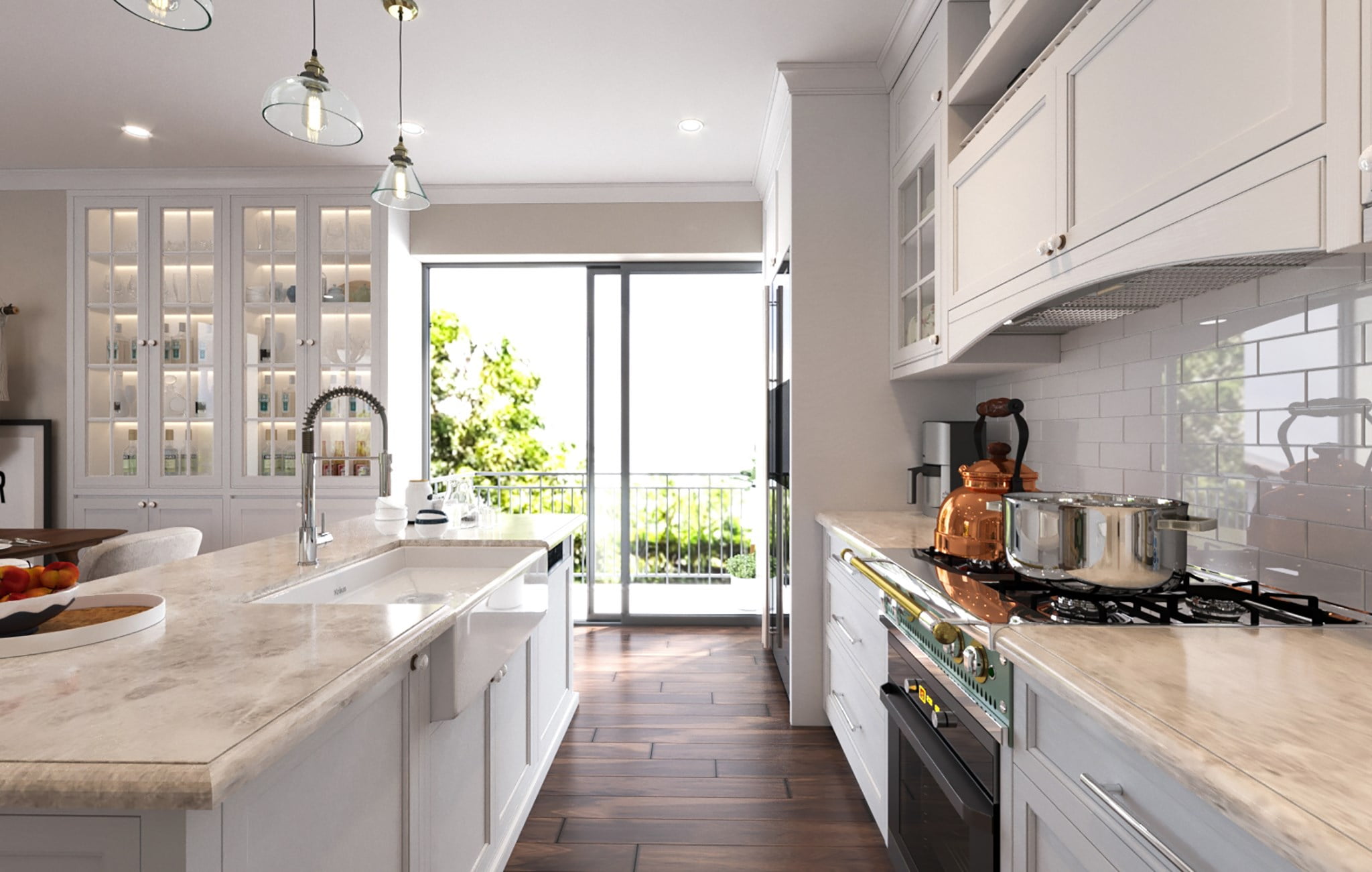 3D Interior Model Kitchen Living room 0135 Scene 3dsmax